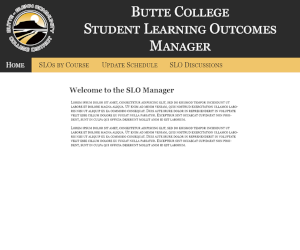 Butte College SLO Management System